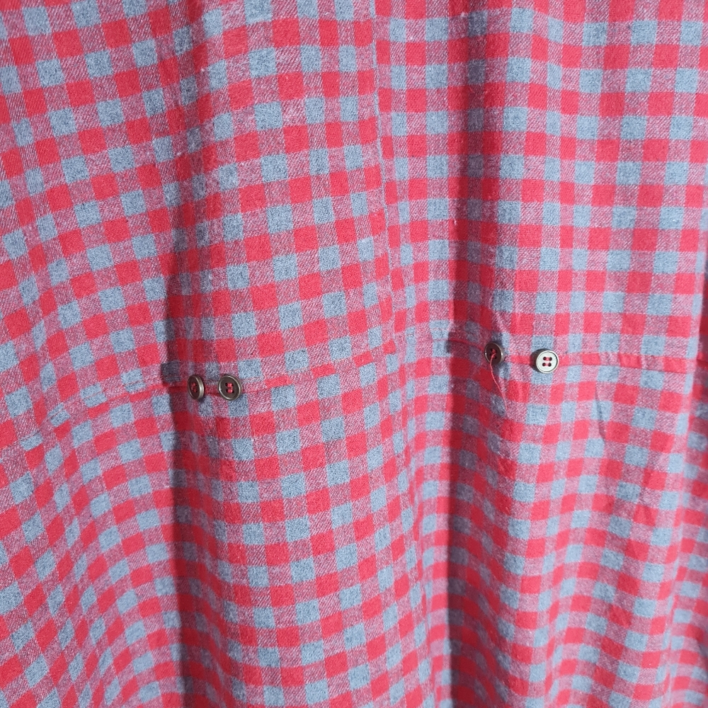 Size- free size, easel yarn dyed check cotton shirt for women - Picture 9 of 12